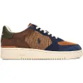 Ralph Lauren for man. 809973703001 Multicoloured suede and tweed Masters Court shoes (43), Leather, Flat, Laces, Casual, Multicolor