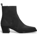 Alpe for woman. 553803 Brooklyn leather ankle boots black (38), 3 to 5 cm, Suede, None, Casual
