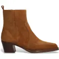 Alpe for woman. 553811 Brooklyn brown leather ankle boots (38), 3 to 5 cm, Suede, None, Casual