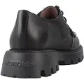 Wonders for woman. C-7514 Goodfly leather loafers black (36), Flat, Laces, Casual