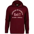 Gant for man. 2067090 Printed Graphic Sweatshirt maroon (M), Casual, Cotton