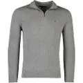 Tommy Hilfiger for man. MW0MW37331 Half-zip pullover with grey embroidered logo (XL), Casual, Cotton