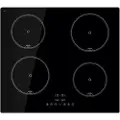 CATA IB 6304 E2 BK - Induksjonskomfyrtopp - 4 plater - Nisje - bredde: 56 cm - dybde: 49 cm - with rounded edge - svart