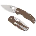 Spyderco Native 5 Brown G-10 CMP 15V SPRINT foldekniv