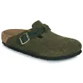 Birkenstock for woman. 1030599 Boston Braided Leather Clogs green (41), Flat, None, Casual