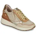 Carmela for woman. 16244201-BEIGE Leather Sneakers 162442 beige (41), 3 to 5 cm, Zip, Casual