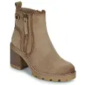 Refresh for woman. 17303102-BEIGE Ankle boots 173031 beige (36), 3 to 5 cm, Zip, Casual