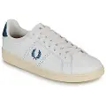 Fred perry for man. B6312-C22 Leather Sneakers B721 white (40), Flat, Laces, Casual