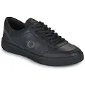Fred perry for man. B1324-102 Leather Sneakers B11 black (42), Flat, Laces, Casual