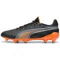 Puma KING ULTIMATE FG/AG Football Boots Women, Shoes, Black/Heat Fire/Silver, 40.5