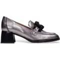 Hispanitas for woman. HI243703 Silver Menorca Leather Shoes (38), 3 to 5 cm, None, Casual, Party