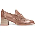 Hispanitas for woman. HI243581 Brown Night Leather Shoes (37), 3 to 5 cm, None, Casual, Party, Classic