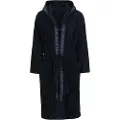 Giorgio Armani for man. EM002255_AF14986 Terry towelling bathrobe with logo on navy border (XL), Homewear, Cotton