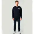 Deus Ex Machina for man. DMF258257 Flecks navy sweatshirt (L), Casual, Cotton