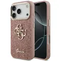 GUESS Fixed Glitter Big 4g Metal Frame Iphone 17 Pro Telefondeksel