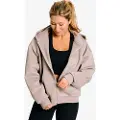 MM Sports Hoodie Zip Wmn Varsity, Taupe - L