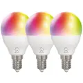 Deltaco Smart - LED light bulb - E14 - 5 W - RGB light - 2700-6500 K - white (pack of 3)