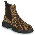 Carmela for woman. 16254601-LEOPARDO Ankle boots 162546 brown (39), Flat, 1 to 3 cm, None, Casual, Animal Print