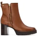 Carmela for woman. 16260201-CAMEL Ankle boots 162602 brown (37), 5 to 8 cm, Zip, Casual
