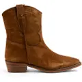 Alpe for woman. 223511 Brown suede cowboy boots (38), 1 to 3 cm, None, Casual