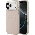 GUESS iPhone 17 Pro Max Saffiano Hybrid-deksel - MagSafe Kompatibel - Rosa