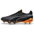 Puma KING ULTIMATE MxSG Football Boots Unisex, Shoes, Black/Heat Fire/Silver, 40