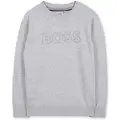 Hugo Boss for boy. J52338 Jumper Brand grey (13/14años= 157/162cm), Casual, Cotton, children's fashion