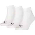 Puma Plain Quarter Korte Sokker 3 Par