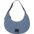 Karl Lagerfeld A4w30241 Box Logo Denim Håndveske