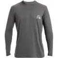 Quiksilver DNA Bubble Logo Longsleeve Lycra grå