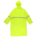 Acces Regnfrakk med hette og refleks, en størrelse - gul