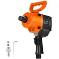 Vevor 1-tommers luftslagtrekker, dobbelthammer luftslagpistol, opptil 1626 Nm reversmoment, 4600 o/min 6-trinns pneumatisk trekkjern for krevende bilreparasjoner og vedlikehold