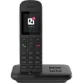 Telekom Sinus A12 fasttelefon med base og telefonsvarer svart (for analog tilkobling)