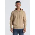 Six Valves for man. 560331134 Basic Sweatshirt with Hood and Kangaroo Pocket beige (L), Casual, Cotton