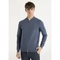 Bendorff for man. 860585606 Bomber sweatshirt blue (M), Casual, Cotton