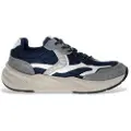 Voile Blanche for man. 2019075 Leather Sneakers Club22 navy (44), Flat, Laces, Casual