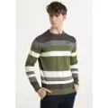 Bendorff for man. 870755626 Green striped jumper (L), Casual, Cotton