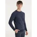 Bendorff for man. 870725610 Openwork jacquard jumper navy (L), Casual, Yellow, Cotton