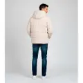 Hugo Boss for man. 50543963 Water-repellent parka with white down filling (M), Beige, Casual, Polyamide