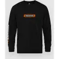 Horsefeathers Raceway Langermet T-skjorte svart
