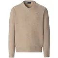 Hackett London for man. HM7000076 Beige Wool V Pullover (L), Casual