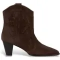 Ba&sh for woman. 2H25NCAS Brown Casey Leather Ankle Boots (41), 3 to 5 cm, None, Casual