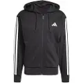 Adidas Essentials 3 Stripes Fleece Genser Med Hel Glidelås
