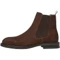 Hackett London for man. HMS200043 Brown Mason Leather Chelsea Ankle Boots (41), Flat, None, Casual