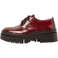 Art for woman. 119521467003_008 Leather Shoes 1952 Amberes burgundy (36), Flat, 1 to 3 cm, Laces, Casual