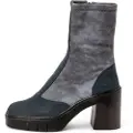 Art for woman. 1197312EI003_0B0 Ankle boots 1973 Berna blue (40), 5 to 8 cm, Zip, Casual