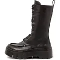 Art for woman. 117681101003_001 Leather Boots 1768 Leeds black (40), 3 to 5 cm, Zip, Casual