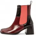 Art for woman. 1170711PD003_008 Leather Ankle Boots 1707 Verona maroon (42), Red, 3 to 5 cm, None, Casual