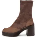 Art for woman. 119731212003_012 Ankle boots 1973 Berna brown (39), 5 to 8 cm, Zip, Casual