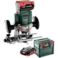 Metabo OFV 18 LTX BL 12, Børsteløs, Sort, Grønn, Rustfritt stål, 25000 RPM, 6, 8 (5/16), 12.7 (1/2), 11000 RPM, 5 cm
